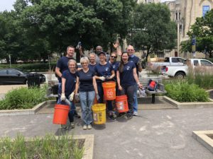 Volunteering group photo