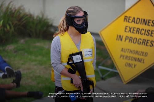 Active Shooter Insurance - Image of an active shooter drill. 